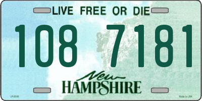NH license plate 1087181