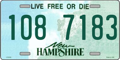 NH license plate 1087183