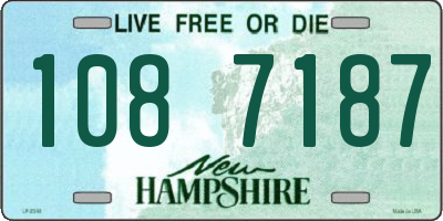 NH license plate 1087187