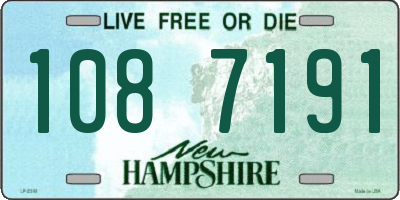 NH license plate 1087191