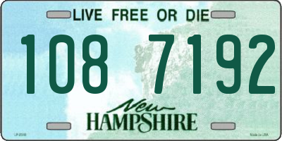 NH license plate 1087192