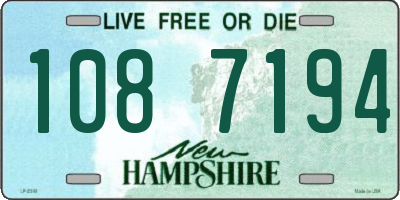 NH license plate 1087194