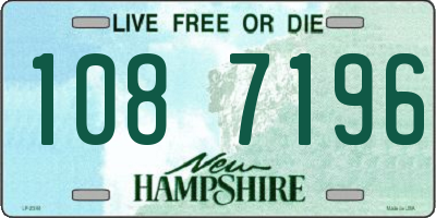 NH license plate 1087196