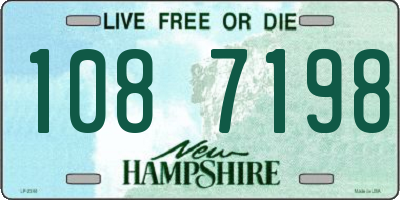 NH license plate 1087198