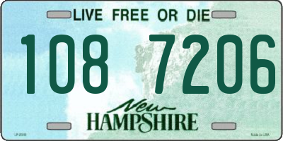 NH license plate 1087206