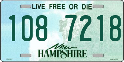 NH license plate 1087218