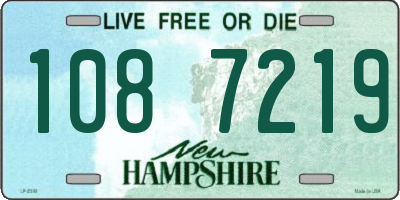 NH license plate 1087219