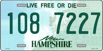 NH license plate 1087227