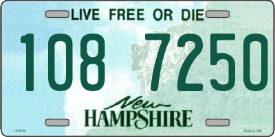 NH license plate 1087250