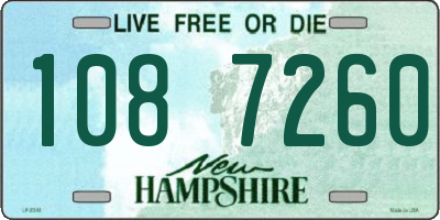 NH license plate 1087260