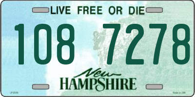 NH license plate 1087278