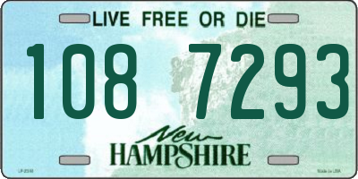 NH license plate 1087293