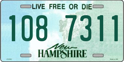NH license plate 1087311