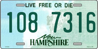 NH license plate 1087316