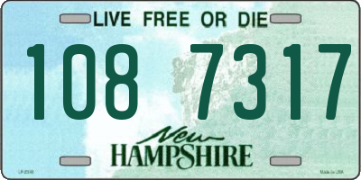 NH license plate 1087317