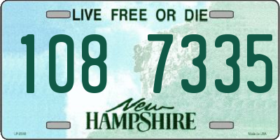 NH license plate 1087335