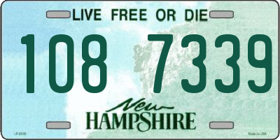 NH license plate 1087339