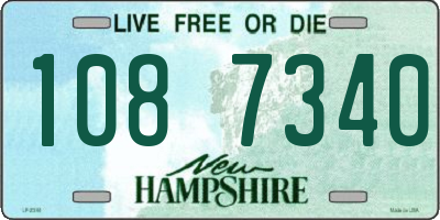 NH license plate 1087340