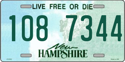 NH license plate 1087344