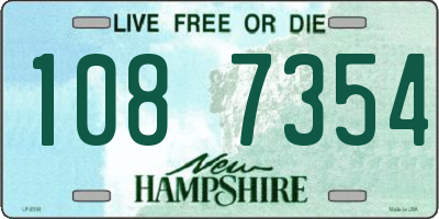 NH license plate 1087354