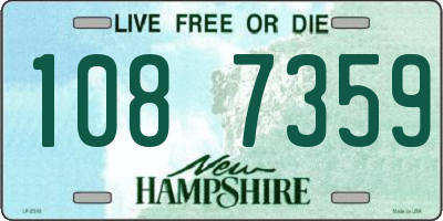 NH license plate 1087359