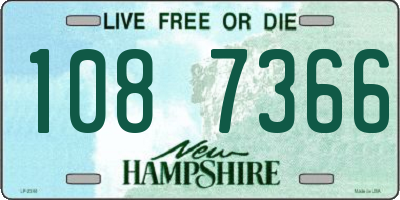 NH license plate 1087366