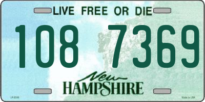 NH license plate 1087369