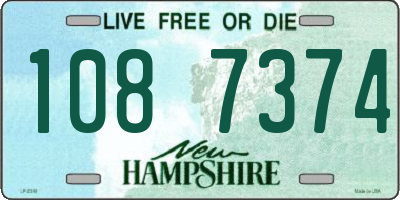 NH license plate 1087374