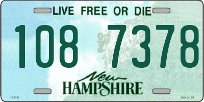 NH license plate 1087378