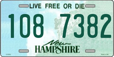 NH license plate 1087382