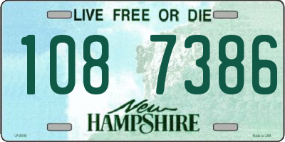 NH license plate 1087386