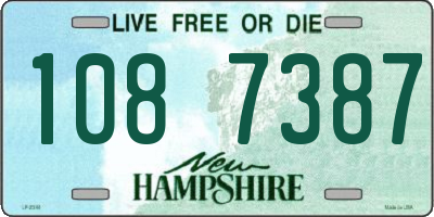 NH license plate 1087387