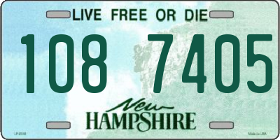 NH license plate 1087405