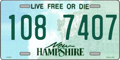 NH license plate 1087407