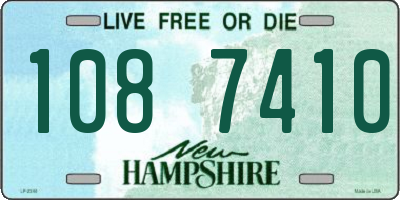 NH license plate 1087410