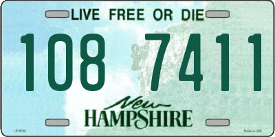NH license plate 1087411