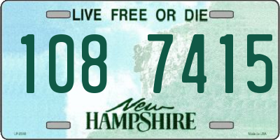 NH license plate 1087415