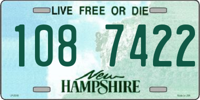 NH license plate 1087422