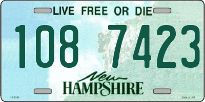 NH license plate 1087423
