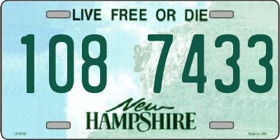 NH license plate 1087433