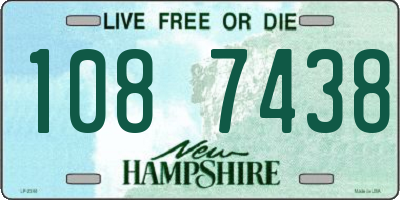 NH license plate 1087438
