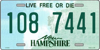 NH license plate 1087441