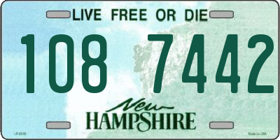 NH license plate 1087442