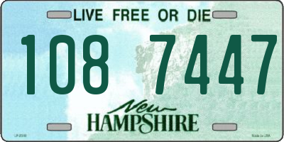 NH license plate 1087447