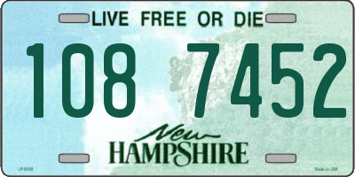 NH license plate 1087452
