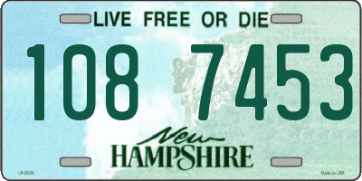 NH license plate 1087453