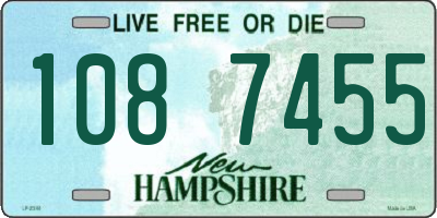 NH license plate 1087455