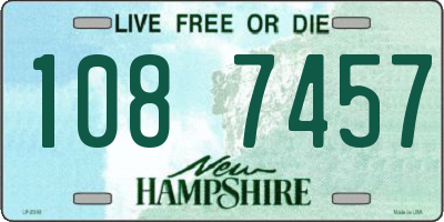 NH license plate 1087457