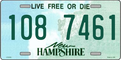 NH license plate 1087461