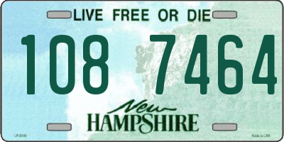 NH license plate 1087464